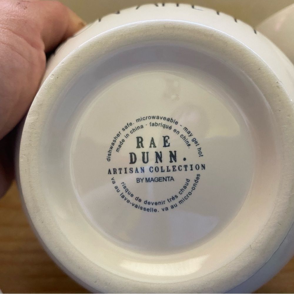 Rae Dunn White Ceramic Bowls Cookware Set - Picture 4 of 8